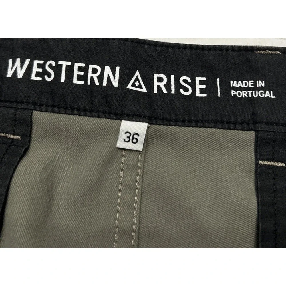 Mens Western Rise Slim Fit Pants Chinos Sz 36‎ Nylon Blend Stretch